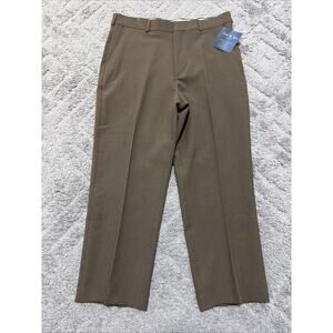 David Taylor Heather Tan Flexslax Waistband Men's 40 x 27 Pants NWT